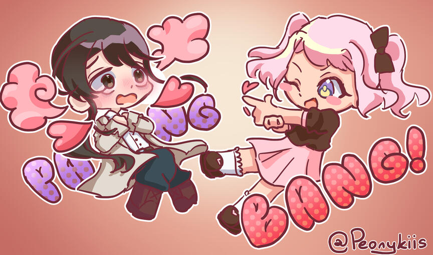 chibi full body, simple shading